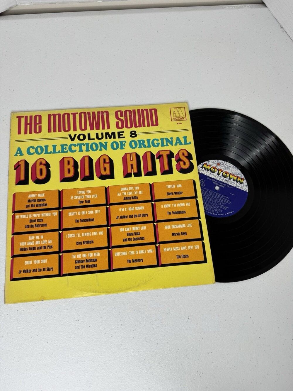 The Motown Sound Volume 8 - A Collection Of Original 16 Big Hits Vinyl LP